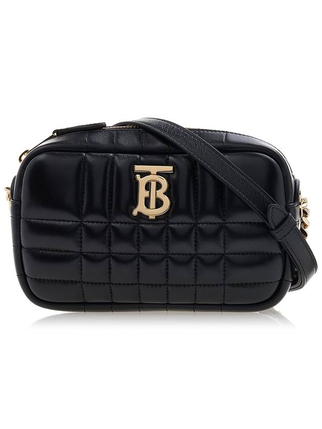 Quilted Leather Mini Lola Camera Shoulder Bag Black - BURBERRY - BALAAN 2