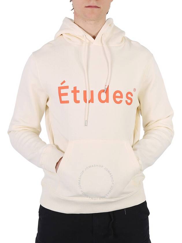 Etudes Off White Klein Logo Print Hoodie, Size X-Small - ETUDES - BALAAN 1