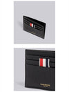 Note Compartment Card Wallet Black - THOM BROWNE - BALAAN 6