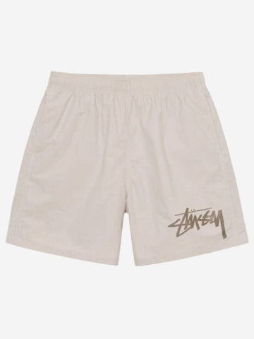 x Our Legacy Workshop Water Shorts Taupe 313010 - STUSSY - BALAAN 1