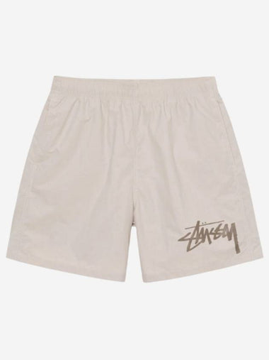 x Our Legacy Workshop Water Shorts Taupe 313010 - STUSSY - BALAAN 1