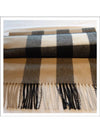 Check Fringe Cashmere Muffler - BURBERRY - BALAAN 10