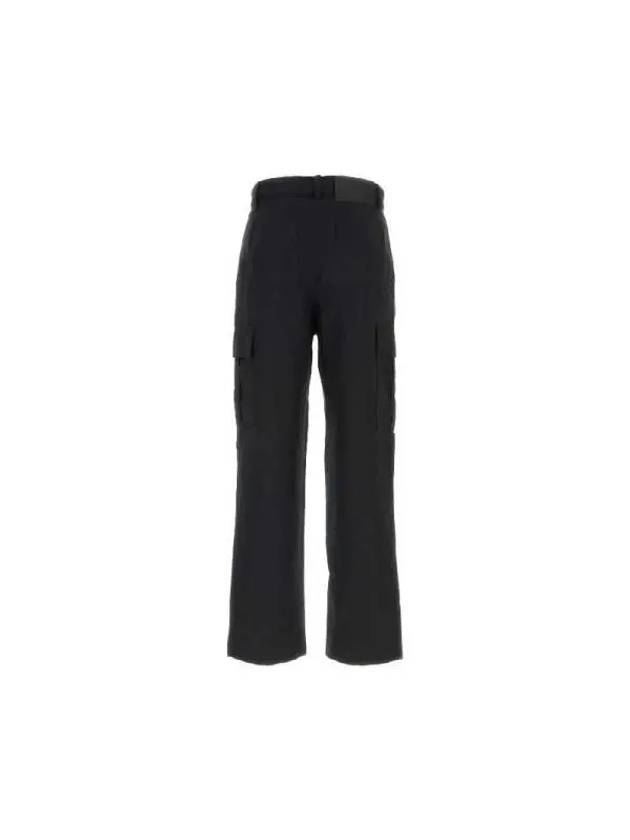 Padlock Belted Cargo Straight Pants Black - JW ANDERSON - BALAAN 3