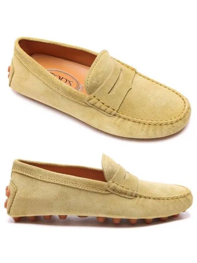 Gommino Bubble Suede Driving Shoes Yellow - TOD'S - BALAAN 2