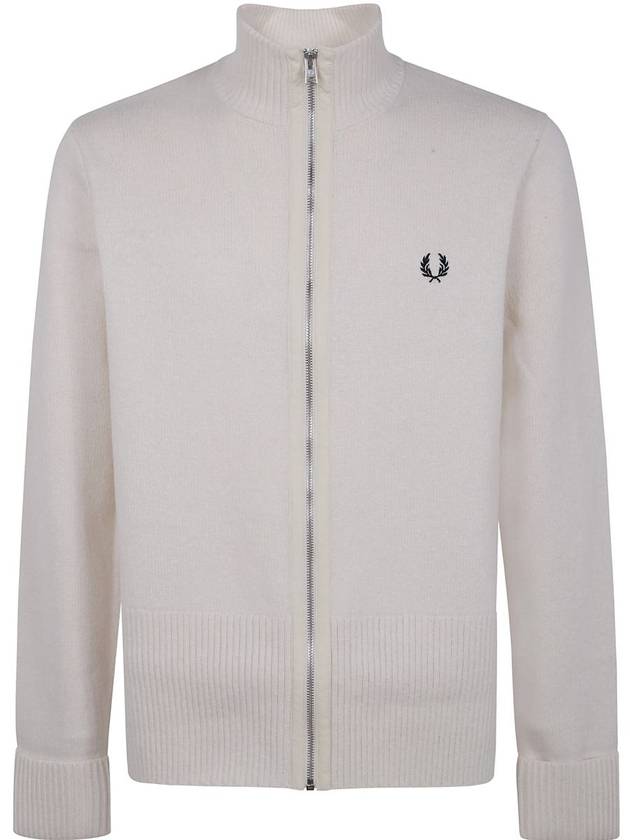 Fred Perry Chunky Rib Zip Through Cardigan Clothing - FRED PERRY - BALAAN 1