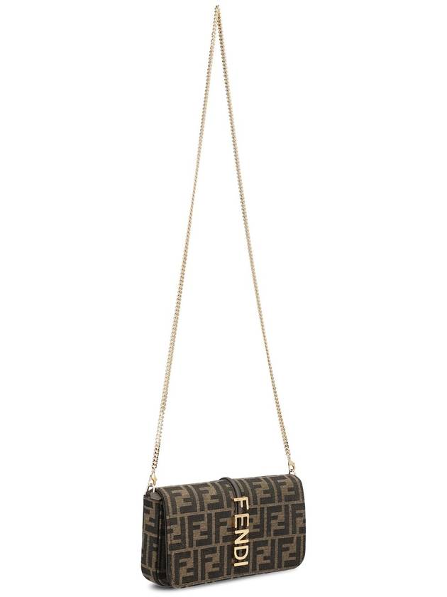 Fendigraphy FF Jacquard Chain Long Wallet Brown - FENDI - BALAAN 2