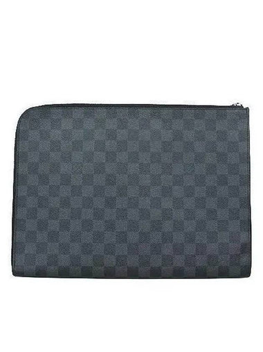 N64437 Damier Graphite Canvas Pochette Jour GM Clutch - LOUIS VUITTON - BALAAN 1