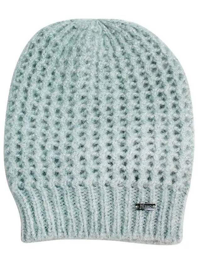 Logo Wool Beanie Light Blue - HERNO - BALAAN 8