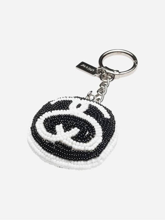 SS Link Beaded Ball Keychain Black - STUSSY - BALAAN 2