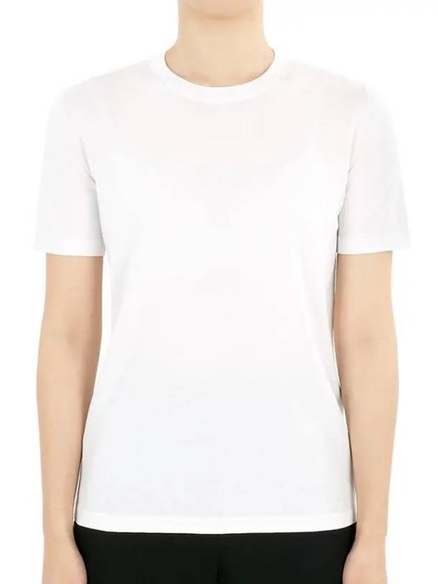 Angera Crewneck Cotton Short Sleeve T-Shirt White - LORO PIANA - BALAAN 2