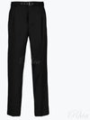 Wool Straight Pants Black - PRADA - BALAAN 2