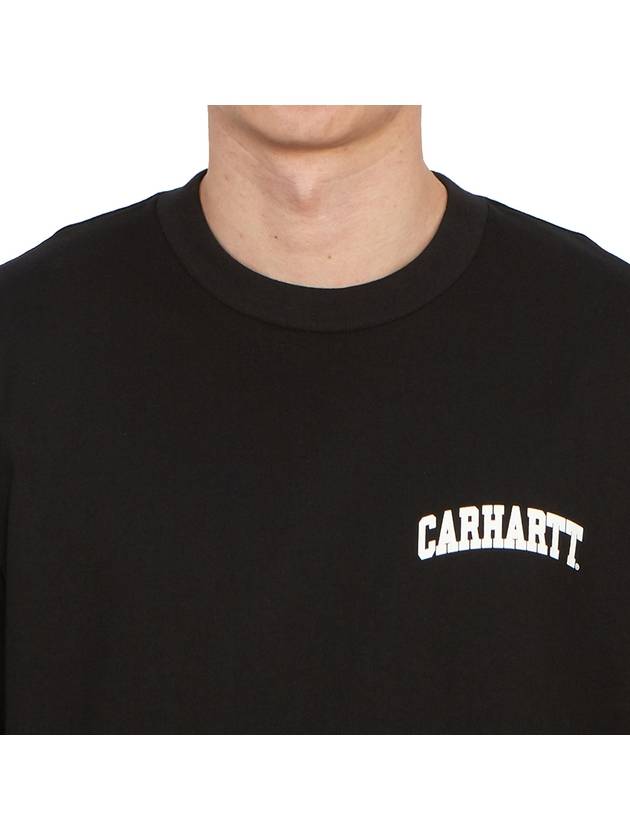 University Script Short Sleeve T-Shirt Black - CARHARTT WIP - BALAAN 6