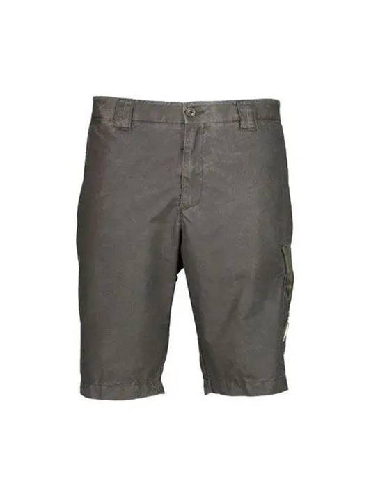 Lens Wappen Cargo Bermuda Shorts Black - CP COMPANY - BALAAN 2