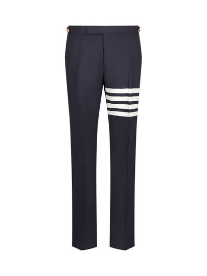 4 Bar Low Rise Slacks Navy - THOM BROWNE - BALAAN 2