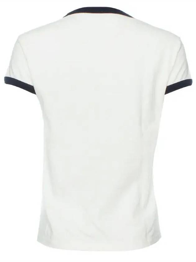 University Graphic Cotton Short Sleeve T-Shirt White - ZADIG & VOLTAIRE - BALAAN 3