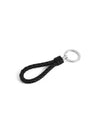 Intrecciato Leather Key Ring Black - BOTTEGA VENETA - BALAAN 4