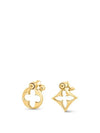 Flower Gram Earrings Gold - LOUIS VUITTON - BALAAN 3