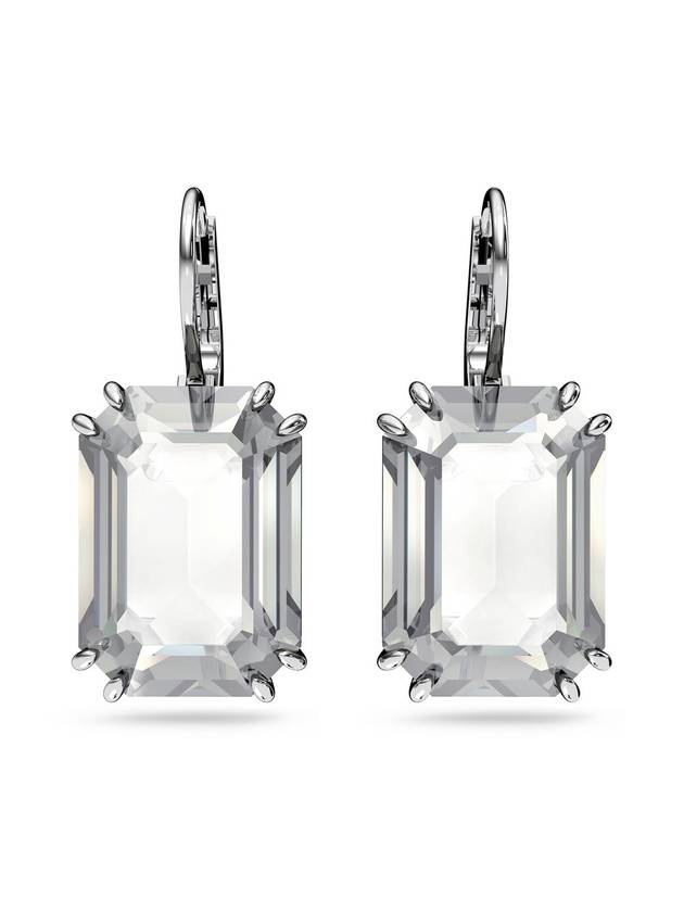 Millenia Octagon Crystal Drop Earrings White - SWAROVSKI - BALAAN 1