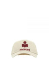 Tyron Logo Cotton Ball Cap Ecru Red - ISABEL MARANT - BALAAN 2