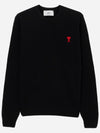 BFHKS001 001 Heart Logo Men s Sweater SIZE - AMI - BALAAN 1