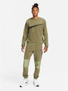 Fleece Winterized Crew Sweatshirt Olive - NIKE - BALAAN 3