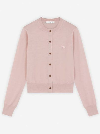 Baby Fox Patch Regular Cardigan Pink - MAISON KITSUNE - BALAAN 2