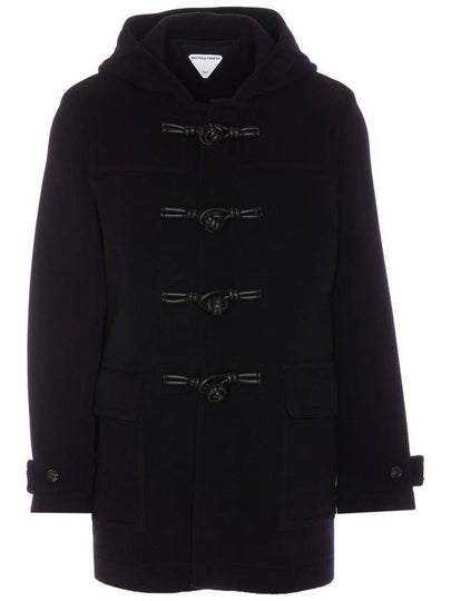 Knot Wool Duffel Coat Navy - BOTTEGA VENETA - BALAAN 2