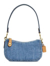 Swinger 20 Women s Denim Shoulder Bag CR553 B4 INDIGO - COACH - BALAAN 1