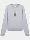 Women's Dress Fox Printing Sweatshirt Grey - MAISON KITSUNE - BALAAN 2