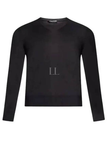 24 KVL003 YMC005S23 LB999 Cotton V neck Knit - TOM FORD - BALAAN 1