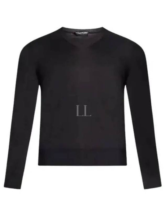 24 KVL003 YMC005S23 LB999 Cotton V neck Knit - TOM FORD - BALAAN 1