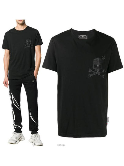 Skull Crystal Short Sleeve T-Shirt Black - PHILIPP PLEIN - BALAAN 2