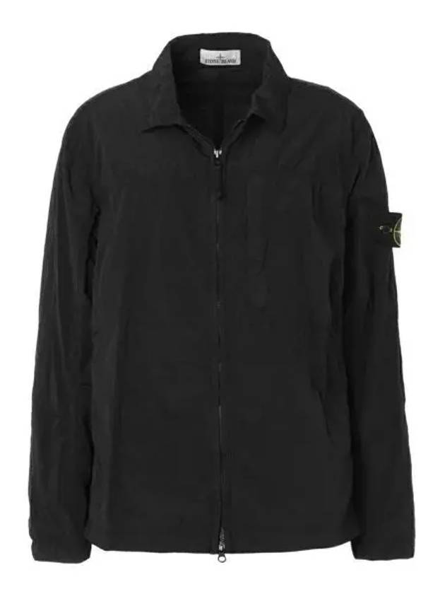 Nylon Metal Econyl Long Sleeve Shirt Black - STONE ISLAND - BALAAN 2