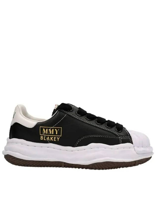 23FW Blakey OG sole leather low-top sneakers A06FW702 BLACK - MIHARA YASUHIRO - BALAAN 1