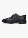 Men's Three Stripes Tab Pebble Grain Long Wing Sole Brogue Black - THOM BROWNE - BALAAN 2