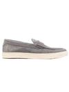 Suede Penny Loafers Grey - BRUNELLO CUCINELLI - BALAAN 1