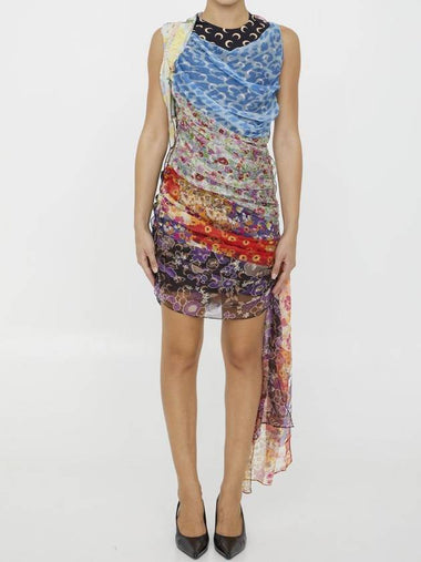 Regenerated Scarves Dress - MARINE SERRE - BALAAN 1