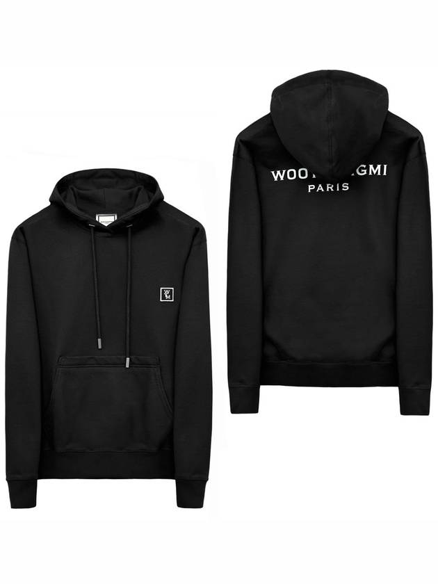 Back Logo Cotton Hoodie Black - WOOYOUNGMI - BALAAN 2