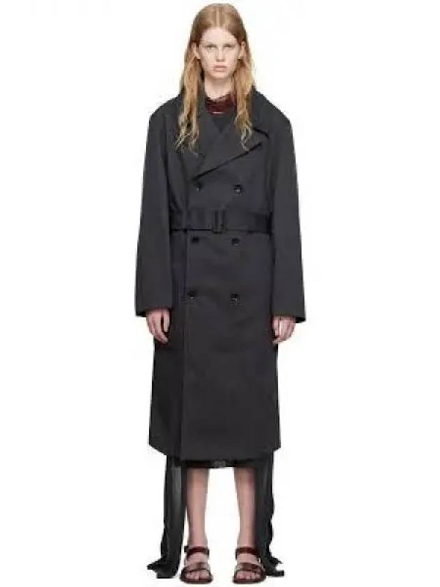 Military Double Breasted Trench Coat Grey - LEMAIRE - BALAAN 2