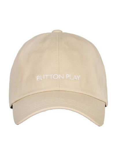 Embroidered logo ball capbeige - BUTTONPLAY - BALAAN 2