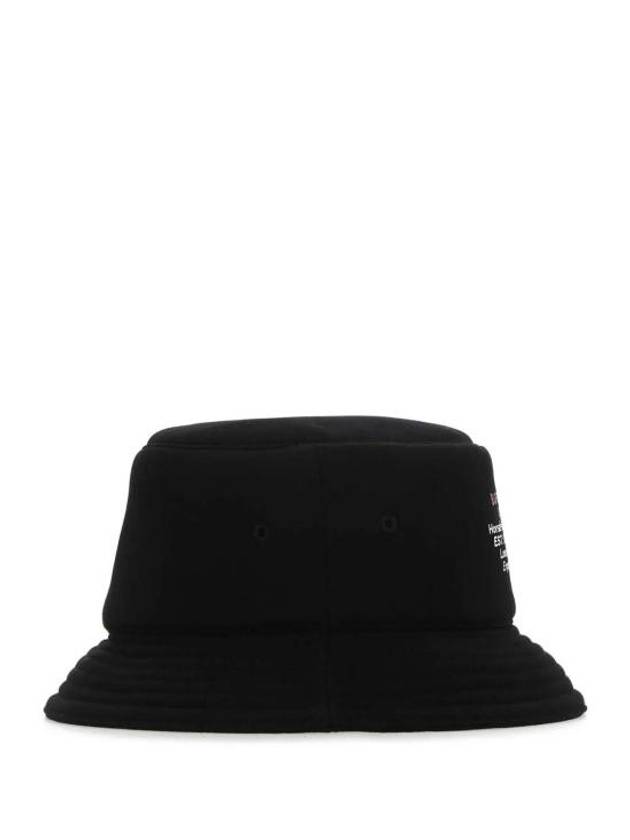 Location Print Cotton Bucket Hat Black - BURBERRY - BALAAN 4