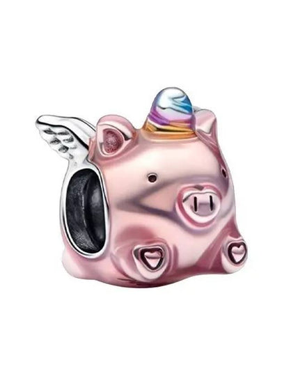 Flying Unicorn Pig Bracelet Charm Pink - PANDORA - BALAAN 2