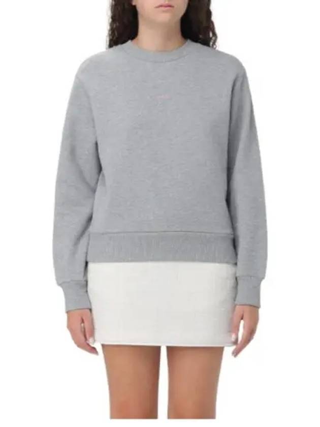 Boxy Micro Logo Sweatshirt Grey - A.P.C. - BALAAN 2