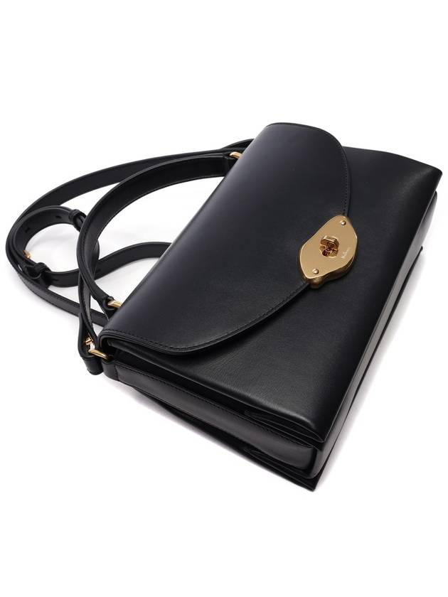 Lana Top Handle Shoulder Bag Black - MULBERRY - BALAAN 6