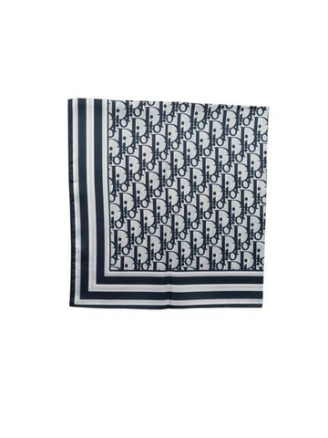 Oblique Bandana Scarf Blue - DIOR - BALAAN 1