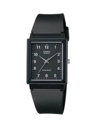 Square Plated Analog Watch Black - CASIO - BALAAN 2