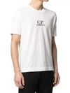 Logo Crew Neck Short Sleeve T-Shirt White - CP COMPANY - BALAAN 5