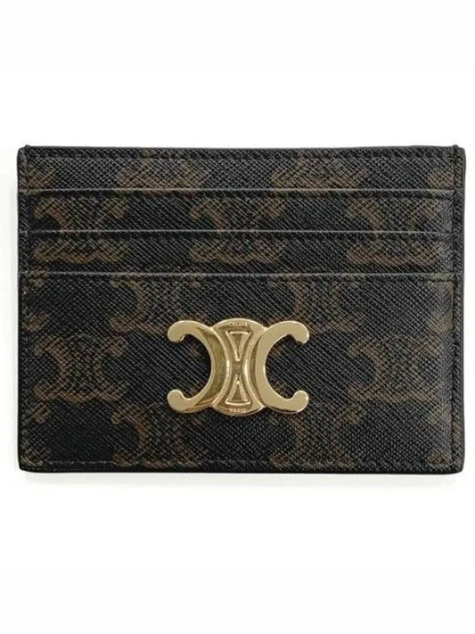 10L832CQH Triope Logo Card Wallet 1052363 - CELINE - BALAAN 1