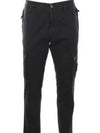 Compass Badge Cargo Straight Pants Black - STONE ISLAND - BALAAN 2