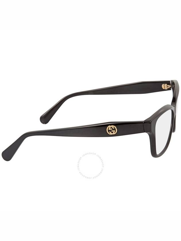 Eyewear Rectangle Acetate Eyeglasses Black - GUCCI - BALAAN 4